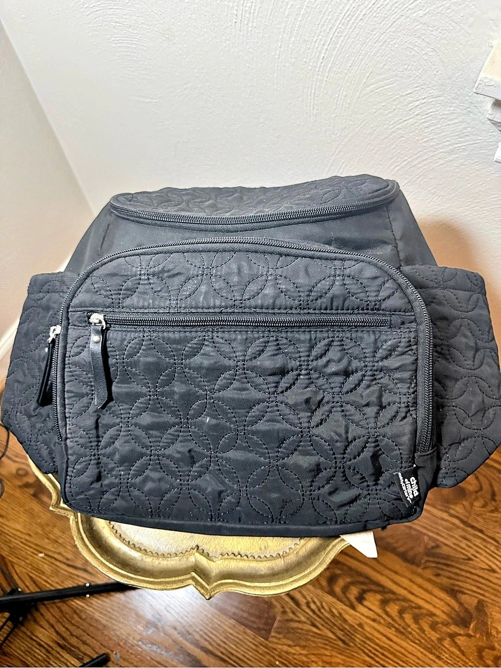 Child of Mine by Carter- Quilted Backpack in Black